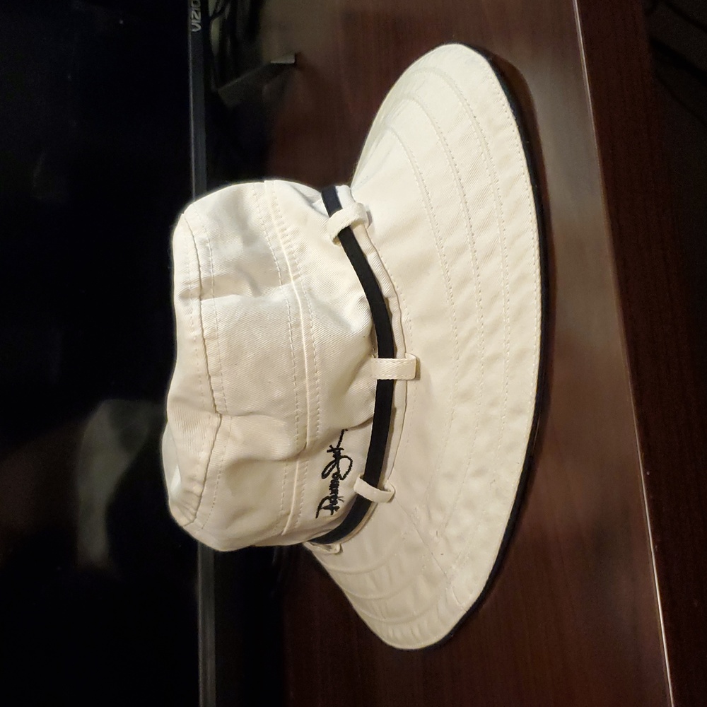 Panama Jack White Cotton Hat